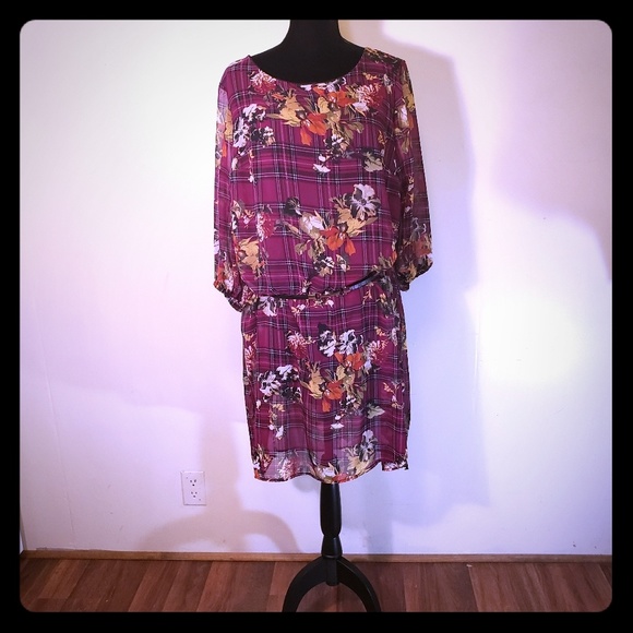 Cato Dresses & Skirts - Purple floral dress Cato Dresses & Skirts - Purple floral dress